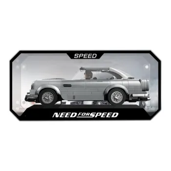 LIGHT YOUR BRICKS Joy 100 Building Block Speed Collection Car Alloy Model Racing Car Display Case Model Accessories