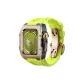 Rose Bezel Black Case, Neon Green Tapes