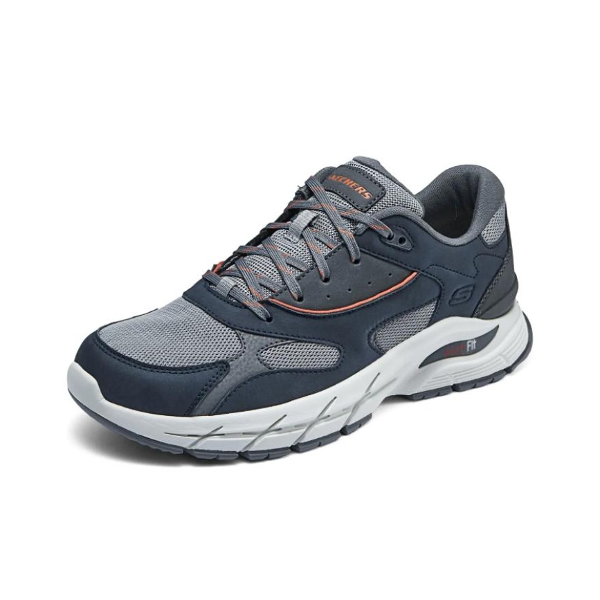 りょうすけ Skechers Casual Shoes Men Low-Top Blue Gray - POIZON