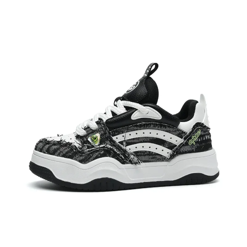 Isolated Manufacturing Coverage Slip-Resistant Breathable Low-Top Skateboard Shoes Unisex-9