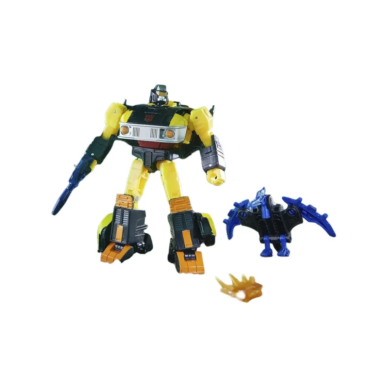 Hasbro Transformers Limited Golden Disk Collection Gambler Black Jazz+Transparent Visionary Crow Assembled Models 15cm-3