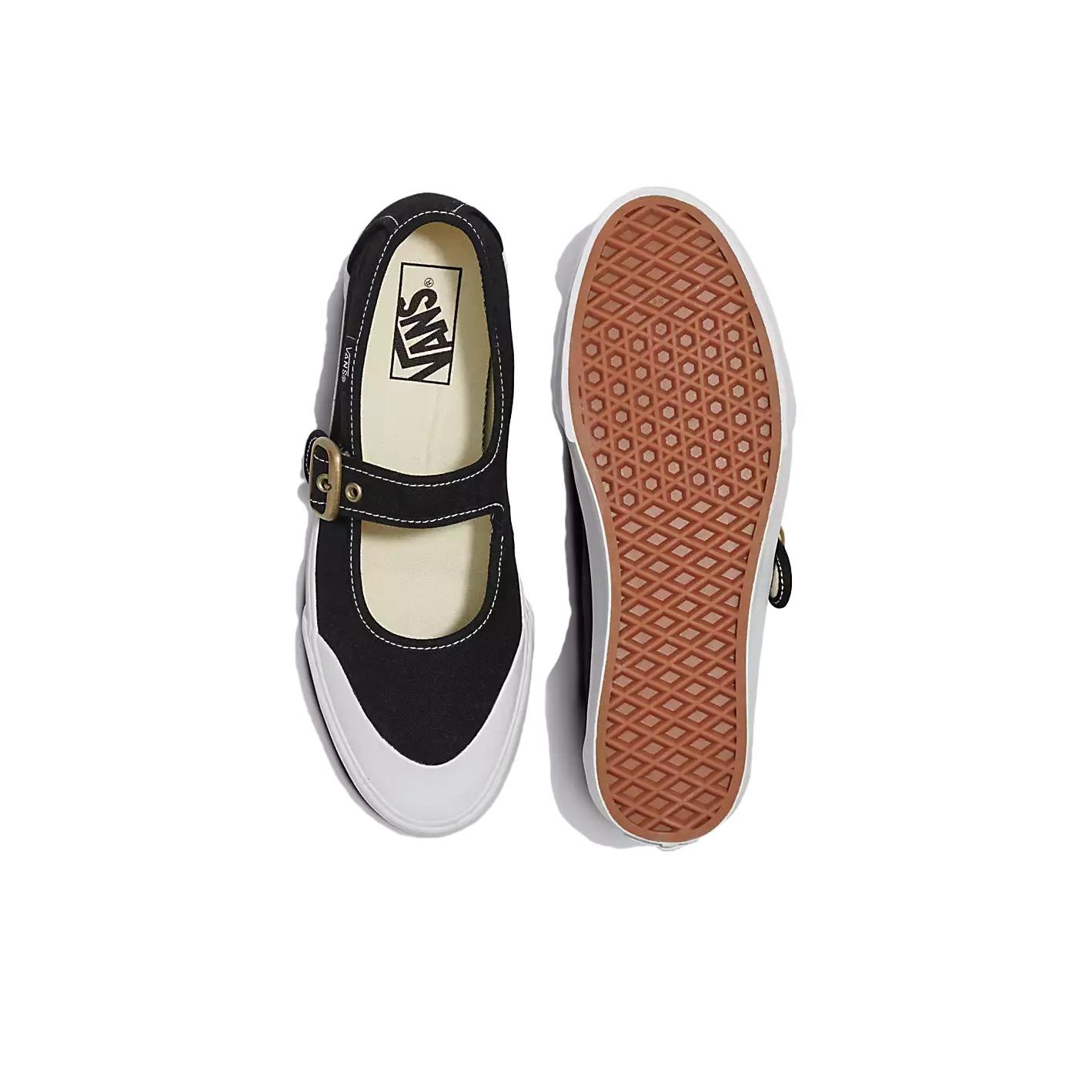 Mary Jane Vans 'Black True White' - POIZON