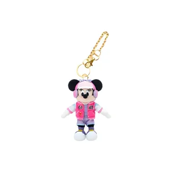 Disney Minnie 2024 Spring Mickey Mouse Key Ring Dolls Plush Pendant 16.5cm Height