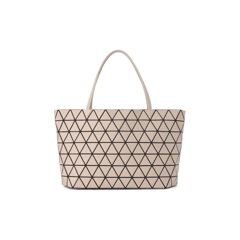 ISSEY MIYAKE Bateau Matte Artificial Leather Tote Bag Shopping Bag Shoulder Bag Handbag Women's Light Beige-0