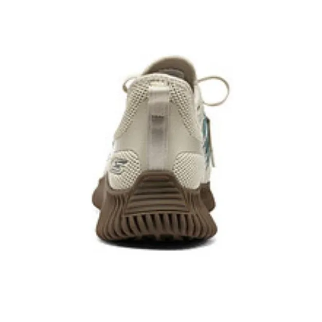 Skechers Cushioning, Wear Resistant Low Top Running Shoes Unisex Beige-3