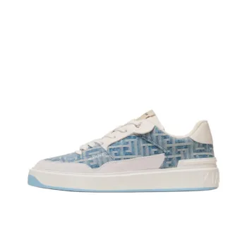 BALMAIN B Court Denim panelled Sneakers Women's