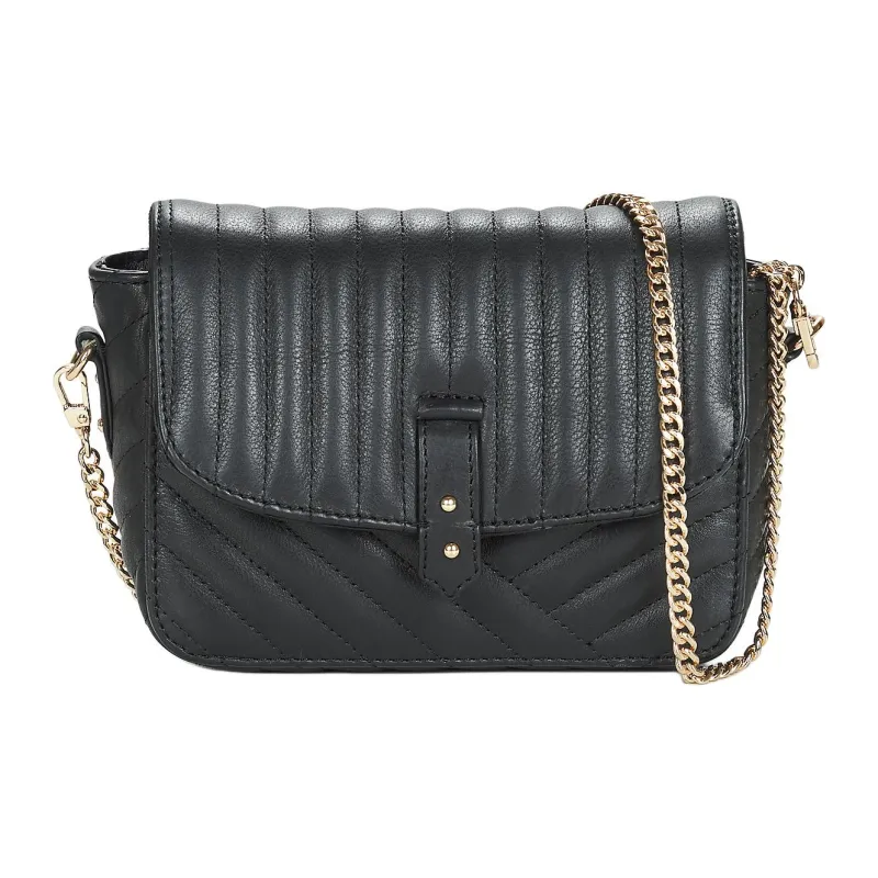 Petite Mendigote Cow Leather Crossbody Bag Shoulder Bag Women's Black-0