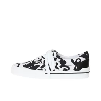 VERSACE Low Top Skateboard Shoes Men's White Black