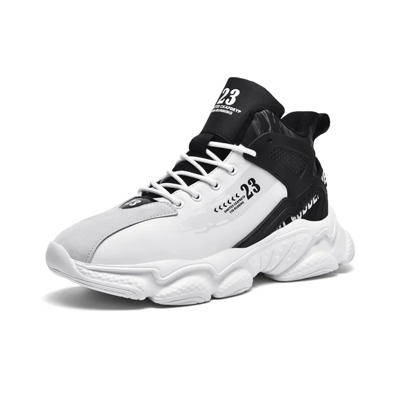 Grumpy Ram Cushioned Slip-Resistant Abrasion-Resistant Mid-Top Basketball Shoes Men's-1