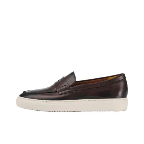 DOUCAL'S Faded Leather Penny Loafers