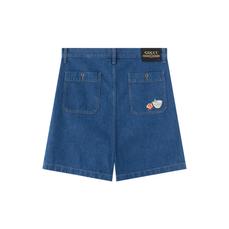 GUCCI Lovelight Denim Shorts-1