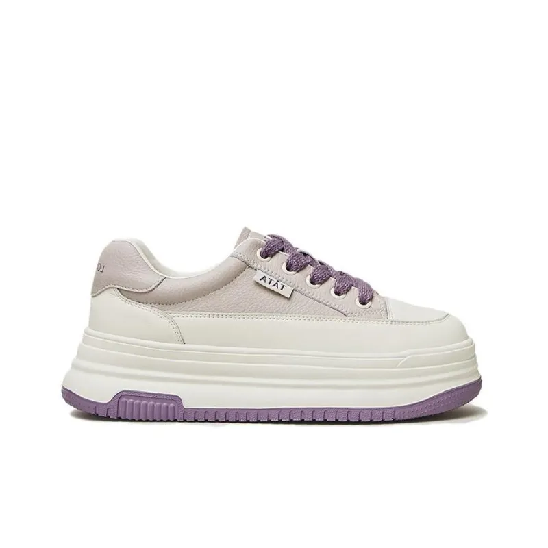 TATA Skateboard Shoes Women's Low Top Solid Color-7
