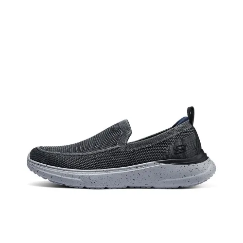 Skechers Anti Slip Wear Resistant Breathable Quick Dry Low Top Casual Shoes Men's Black