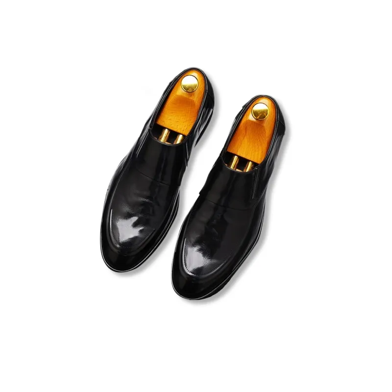 YEDANI Dress Shoes Men Low Top Black/Brown-3
