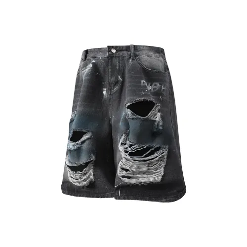 DNBH Denim Shorts Unisex Black