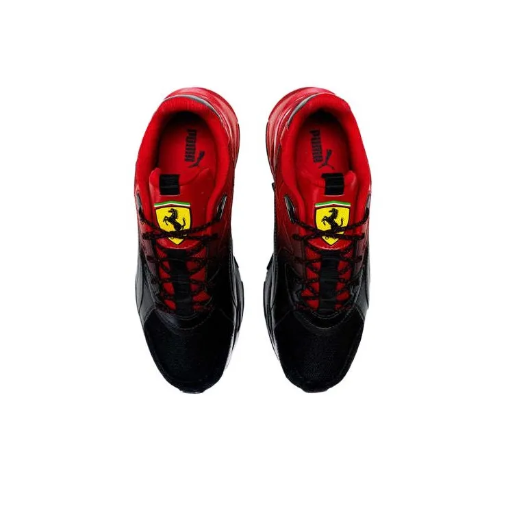 PUMA FERRARI MIRAGE SPORT Cushioned Wear-Resistant Slip-Resistant Low-Top Running Shoes Men's Red Black-3