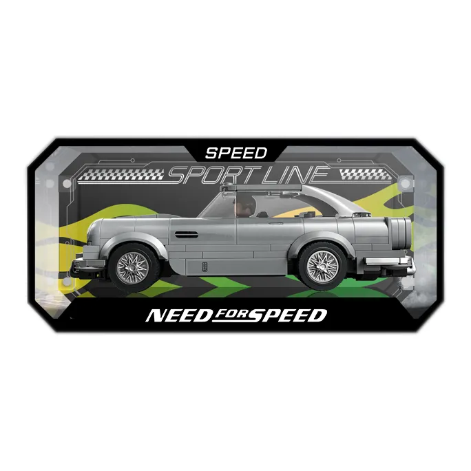 LIGHT YOUR BRICKS Joy 100 Building Block Speed Collection Car Alloy Model Racing Car Display Case Model Accessories-8