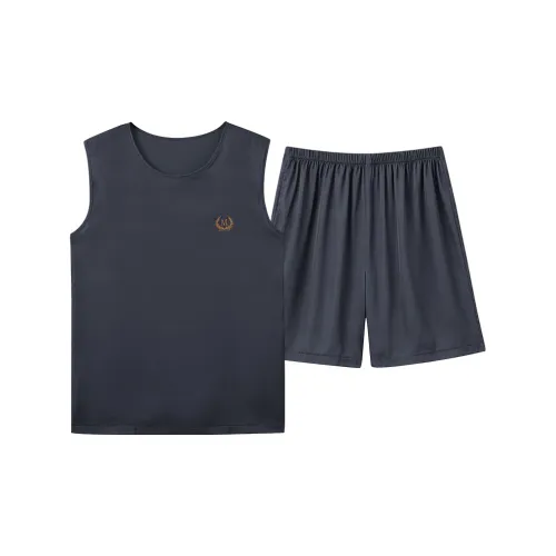Follow The United States Pajama Set Men's Smoke Gray