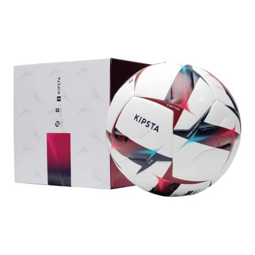 DECATHLON Size 5 Ball Soccer Unisex White Red