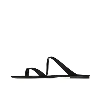 SAINT LAURENT Tanger Satin Slides