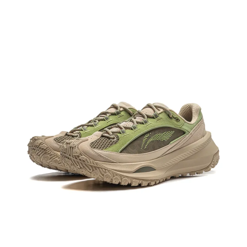 LiNing Cushioning Wear-Resistant Low-Top Running Shoes Unisex Ecru-2
