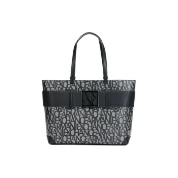 EMPORIO ARMANI PU With Synthetic Leather Tote Bag, Shopping Bag, Handbag Women's Black