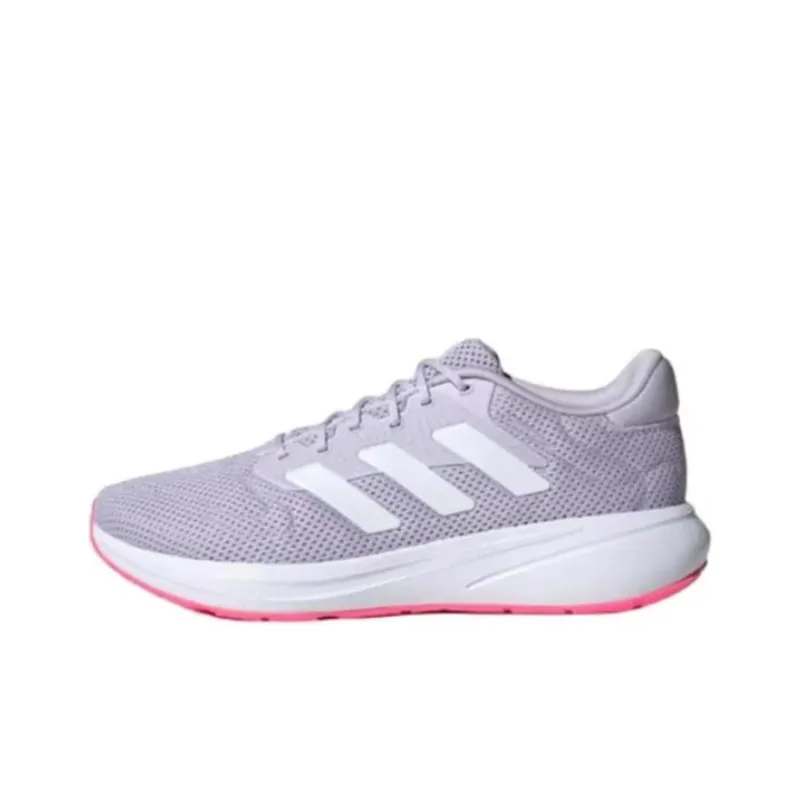 Adidas Response Durable Breathable Low Top Running Shoes Unisex Purple White-0