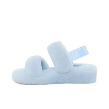 UGG Fluff Plush Slippers Women's Cricke Blue