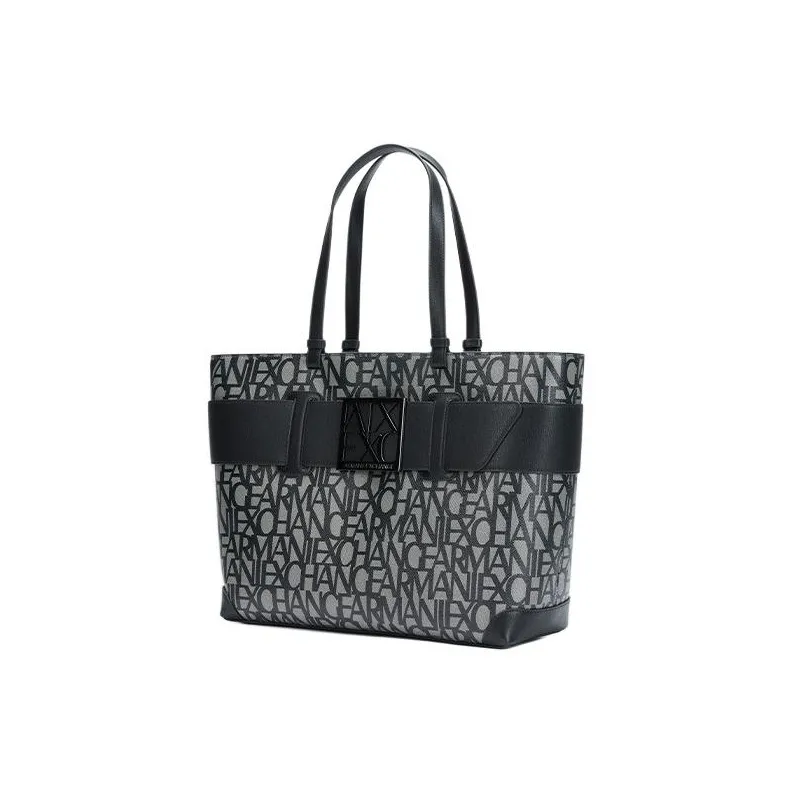 EMPORIO ARMANI PU With Synthetic Leather Tote Bag, Shopping Bag, Handbag Women's Black-1