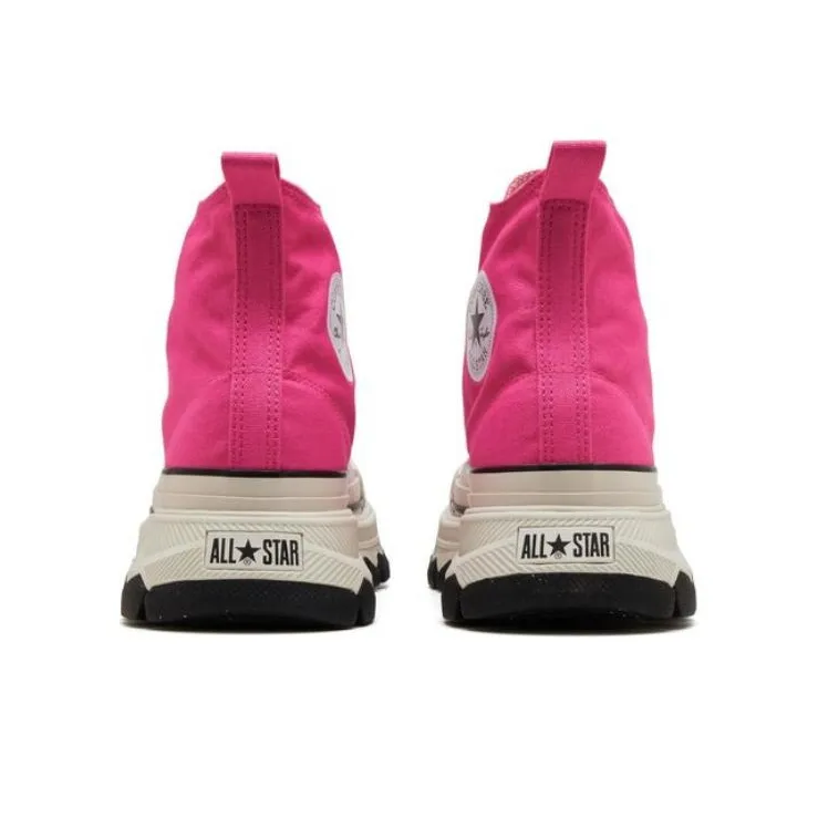 Converse All Star Trekwave Slip Resistant Abrasion Resistant Shock Absorbers High Top Canvas Shoes Unisex Pink-4