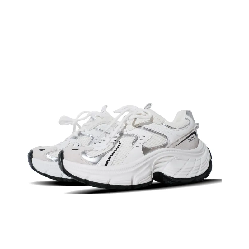 EYGPAP Low Top Chunky Sneakers Women's White-1