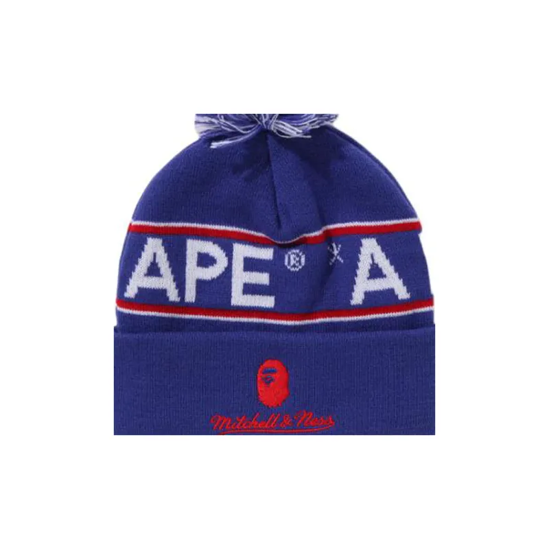 Bape X Mitchell & Ness Nhl Pom Beanie-2