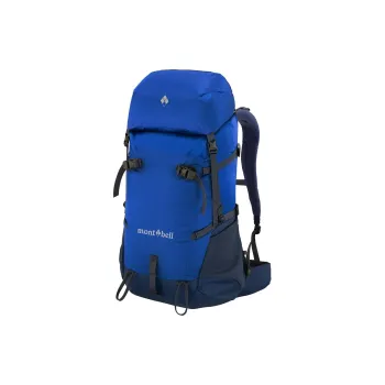 MONTBELL Nylon Outdoor Mountaineering Bag Backpack Regular Unisex Blue