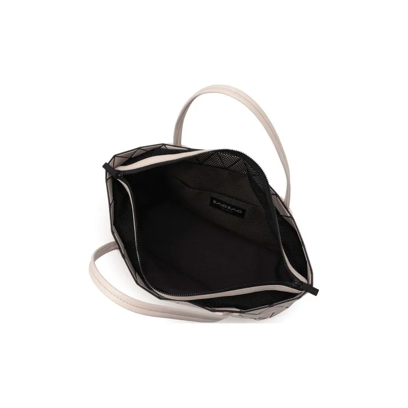 ISSEY MIYAKE Bateau Matte Artificial Leather Tote Bag Shopping Bag Shoulder Bag Handbag Women's Light Beige-3