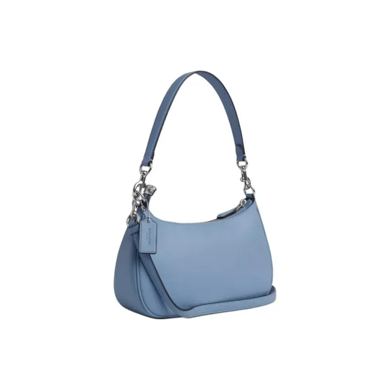 COACH Teri Leather Portable Crossbody Bag, Shoulder Bag Women's Blue-1