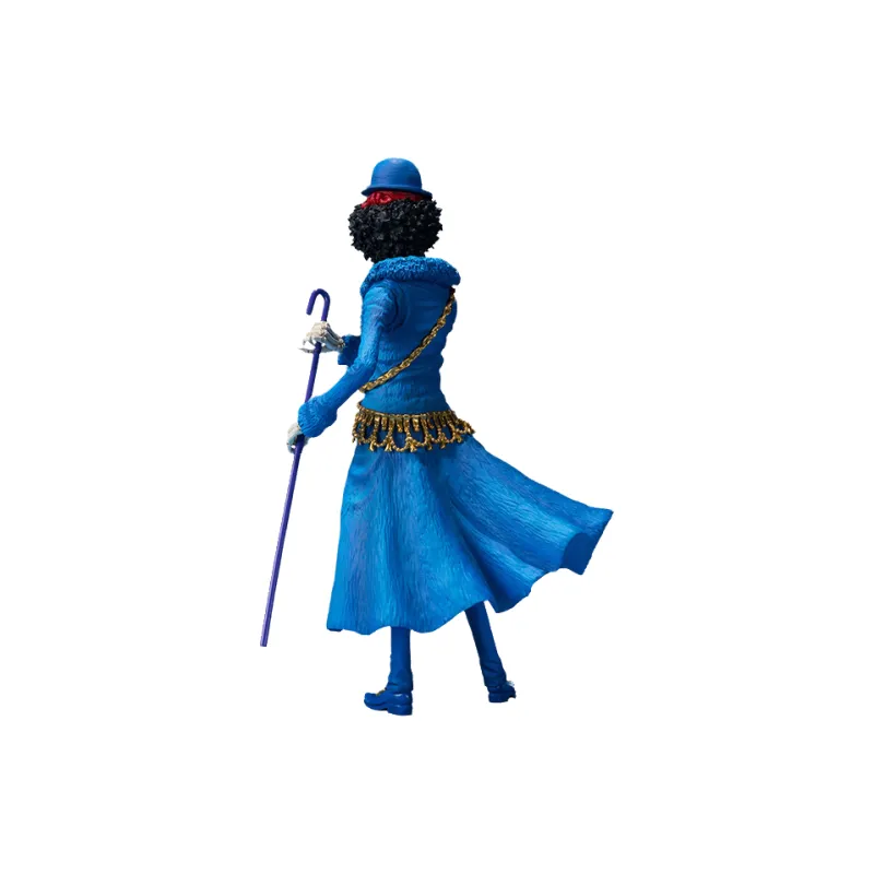 BANDAI Brook Bandai Zero One Piece 20th Anniversary Commemoration Blue Gown 21cm Scale Figures-3