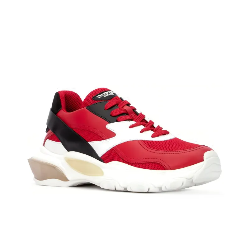 Valentino Low Top Casual Shoes Women's Red-2