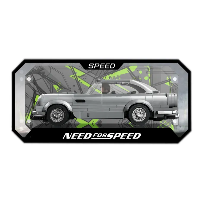 LIGHT YOUR BRICKS Joy 100 Building Block Speed Collection Car Alloy Model Racing Car Display Case Model Accessories-16