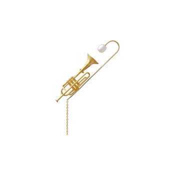 Nine Music S925 Silver Pearl Brooches Women's
