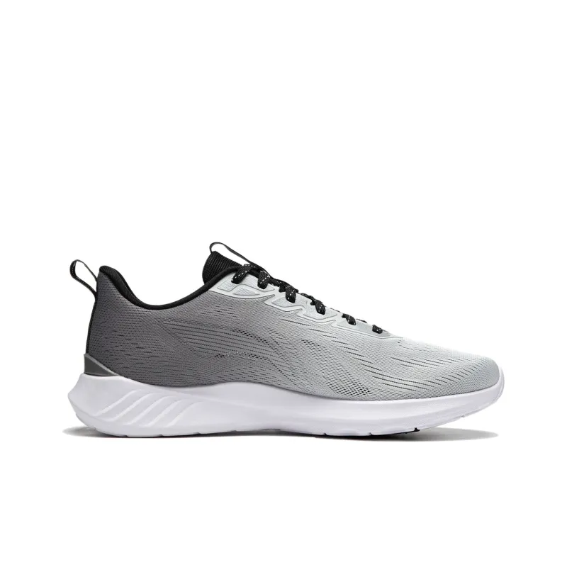 LiNing Qingyi Cushioning, Slip Resistant, Abrasion Resistant, Lightweight Low Top Running Shoes Men's Gray-1