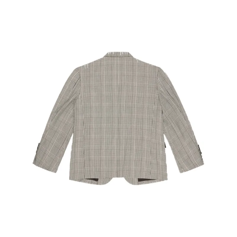 SMFK Business Suits Unisex Gray Plaid-1