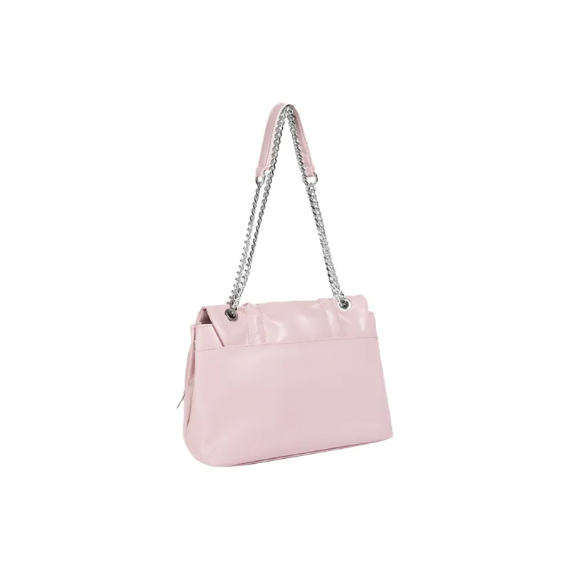 HAWA Artificial Leather Messenger Bag Tote Shoulder Bag Women's Pink/Black/White-3