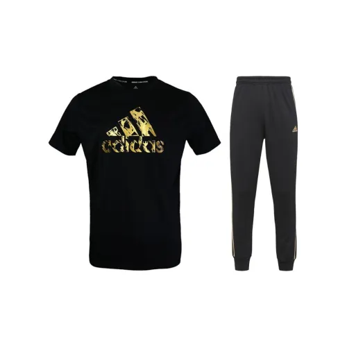 Adidas Casual Sportswear Men Black/Gold