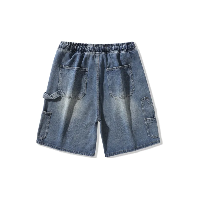 PUCCA Denim Shorts Unisex Dark Blue-1