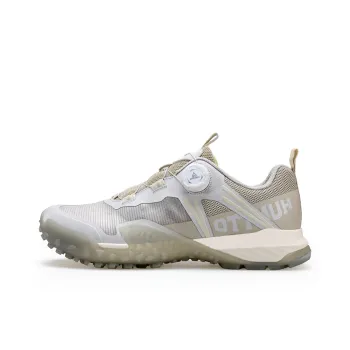 HUMTTO Cushioning, Slip Resistant, And Abrasion Resistant Low Top Outdoor Shoes Men's Mist Gray Beige Yellow