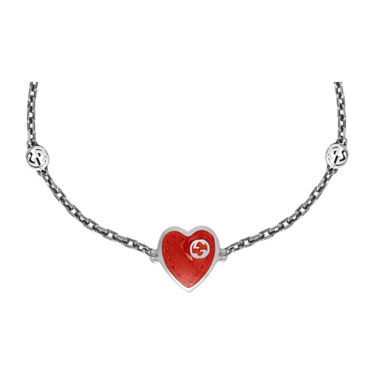GUCCI Heart Bracelet With Interlocking G-1