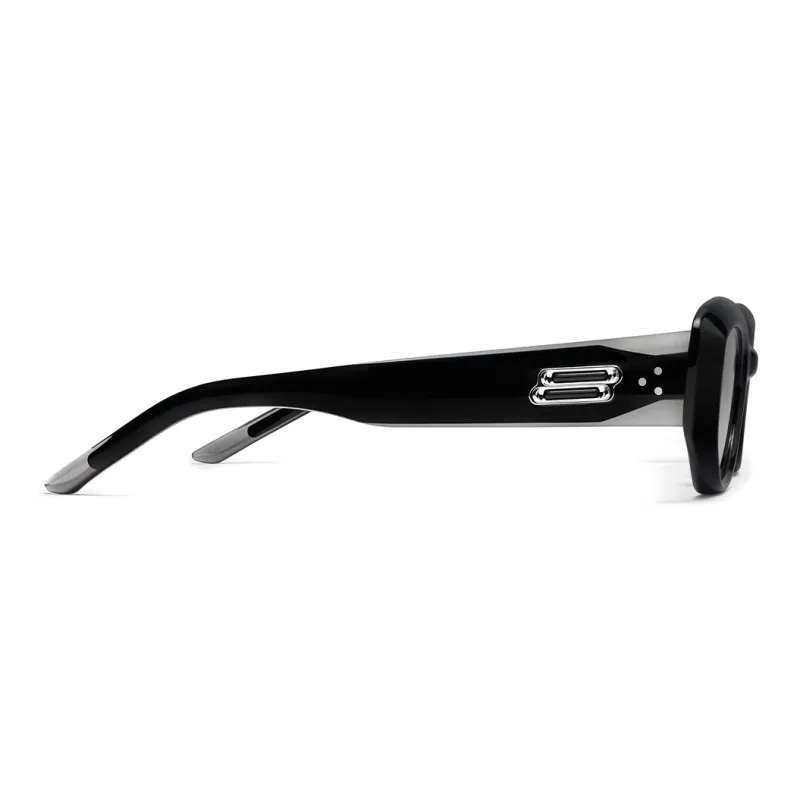 GENTLE MONSTER Oval Sunglasses Unisex Black ROW 01-2