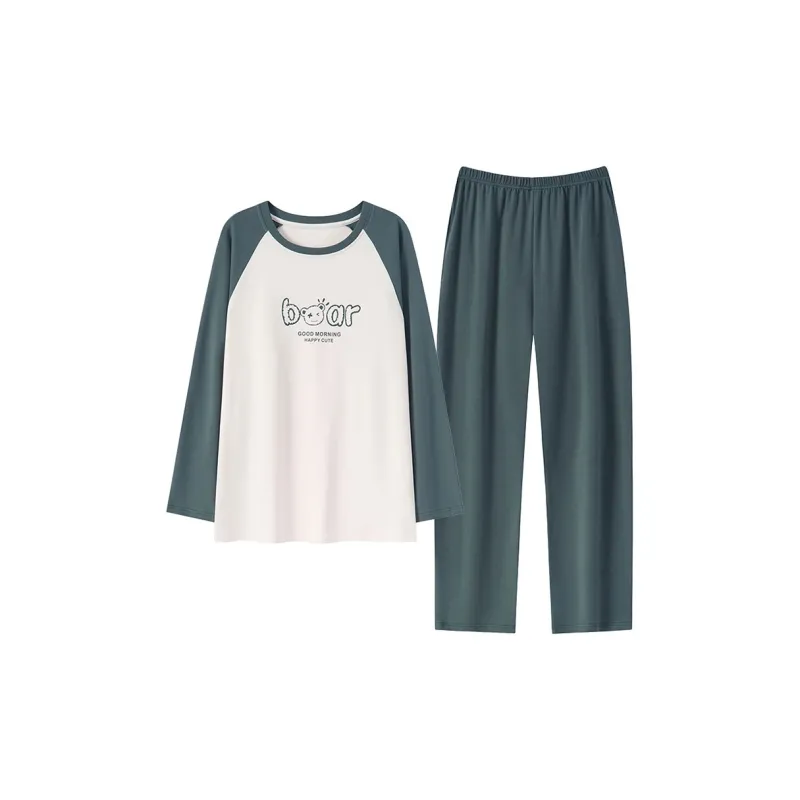 Close fitting Areas Pajama Set Men's-0