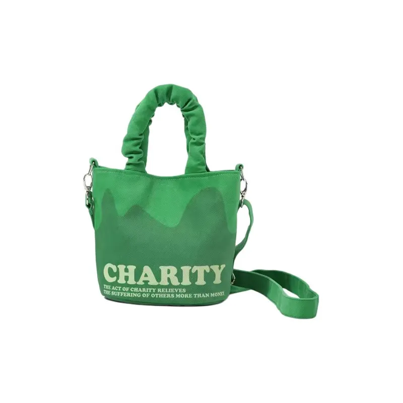 NEARAY Polyester Handbag, Shoulder Bag, Crossbody Bag Medium Size Women's Green/White-0