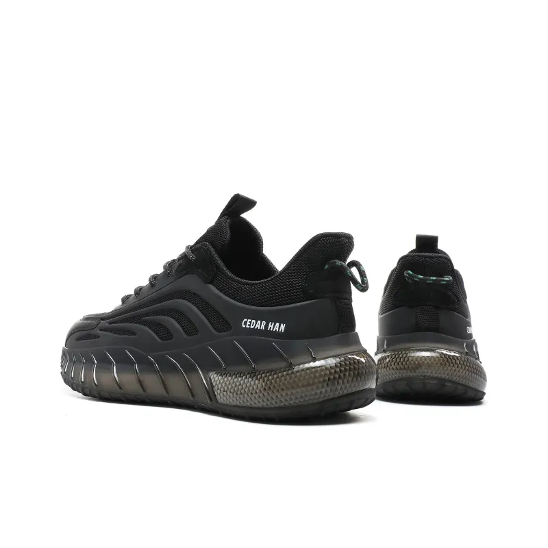 CEDAR HAN Casual Shoes Unisex Low Top Black-2